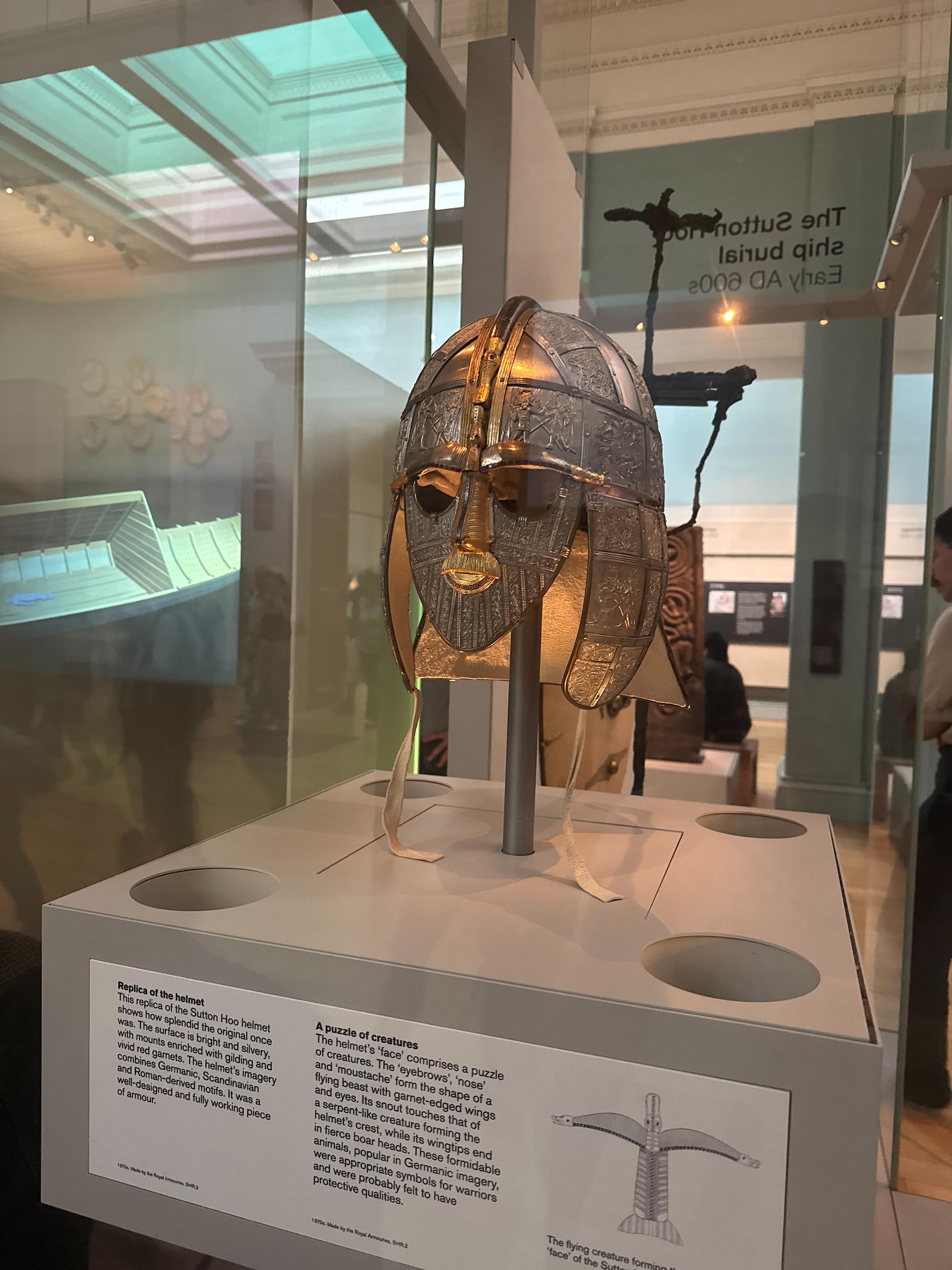 A Replica of the Sutton Hoo Helmet